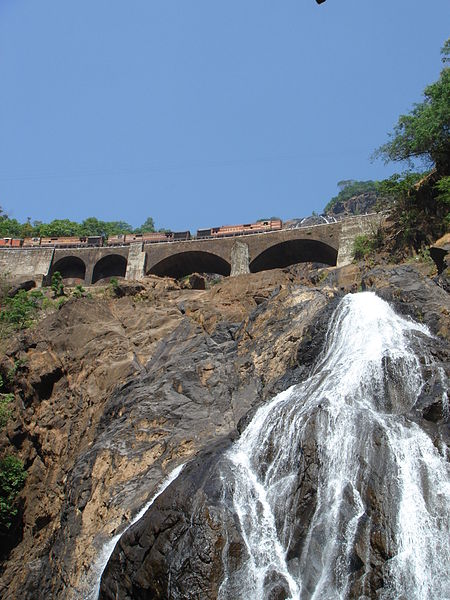 Dudhsagar Falls lower portion