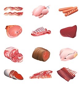 calorie-table-meat-and-poultry-vector-74850
