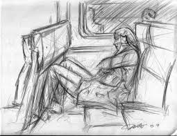 woman on the train - wiki images
