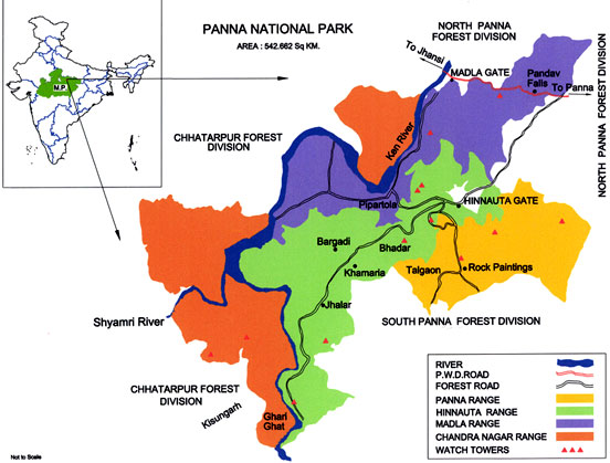 Panna National Park Map